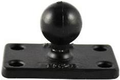 RAM Mounts Basisplatte rechteckig (1,5 x 2.5" ) - B-Kugel (1" ) (RAM-B-202U-1525)