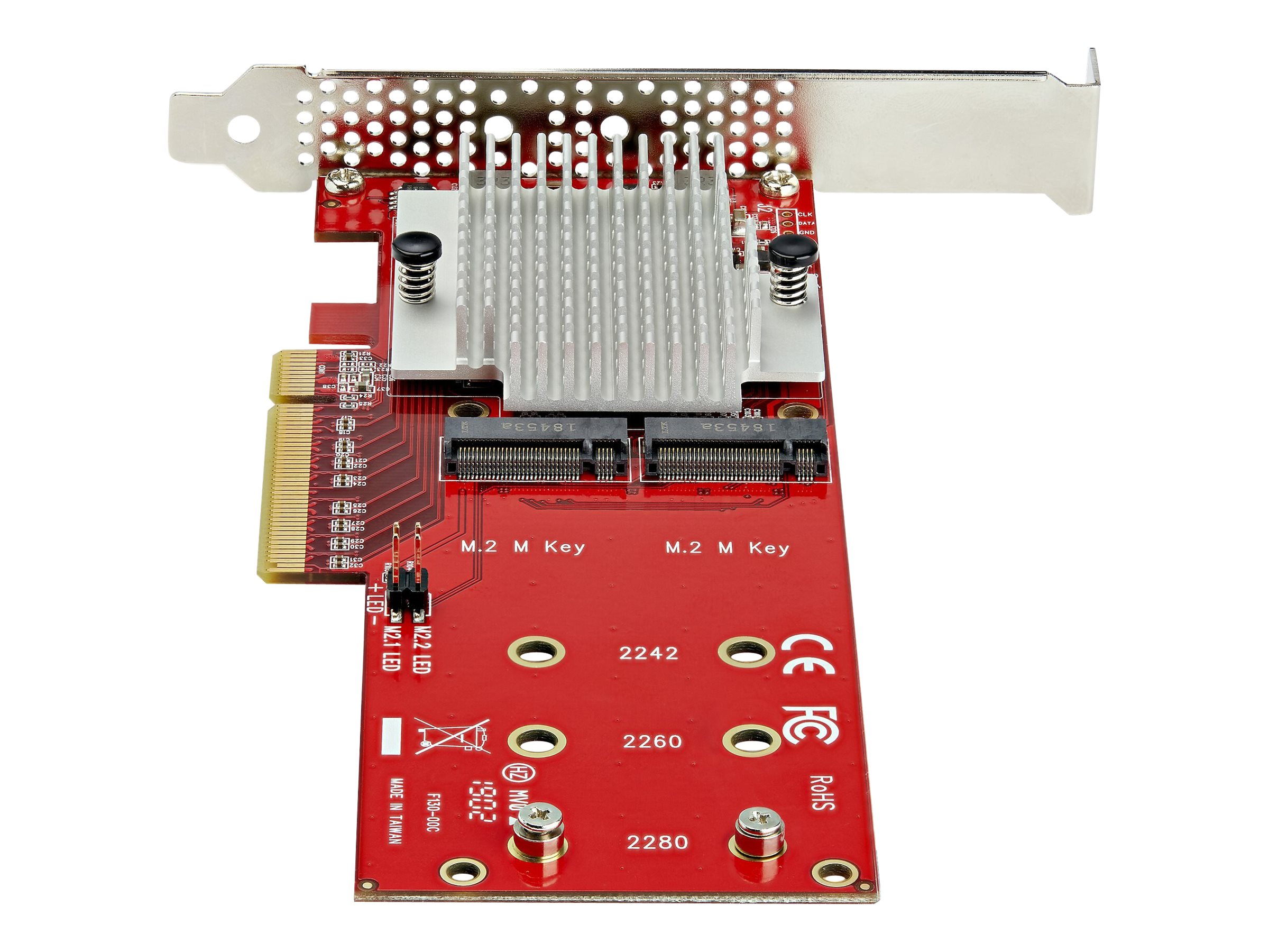 StarTech.com PEX8M2E2 Dual M.2 PCIe SSD-Adapter PCIe 3.0 x8 Rot