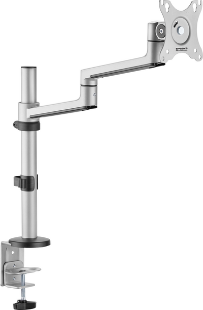 SpeaKa Professional Monitor-Tischhalterung SP-MM-1060 1 Display(s) 43,2 cm (17) - 81,3 cm (32) Aluminium Neigbar, Schwenkbar, Höhenverstellbar (SP-14376400)