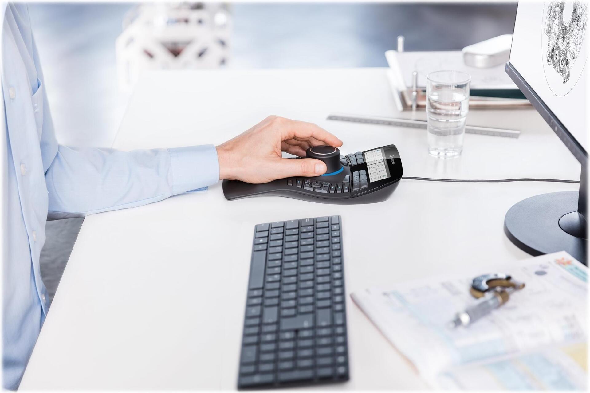 3Dconnexion SpaceMouse Enterprise 3D mouse 31 Tasten 3DX-700056 