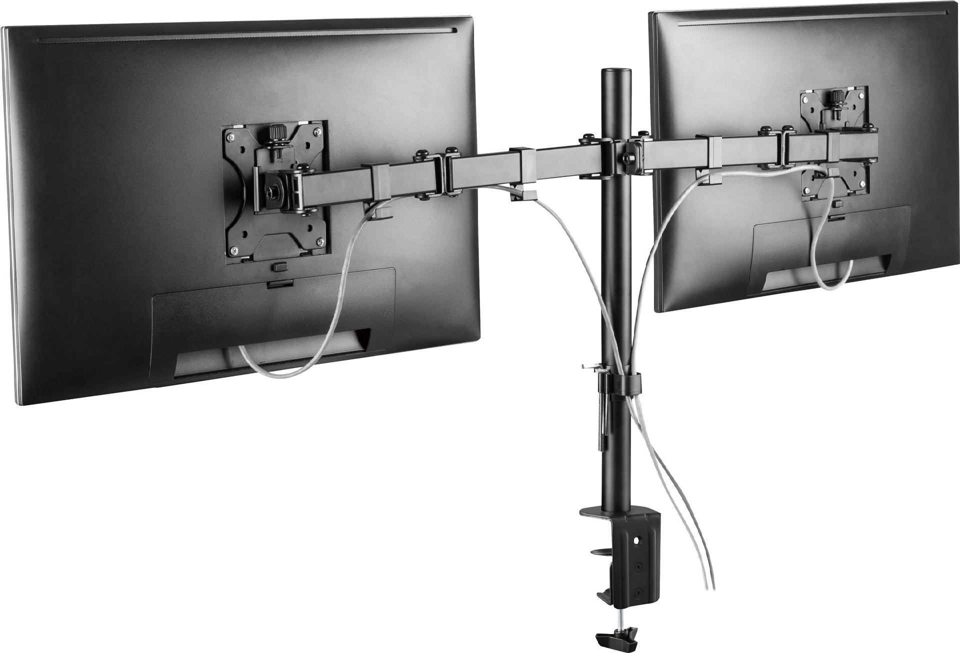 Deltaco Gaming GAM-040 Dual Monitor Tischhalterung 13"-32" Schwarz
