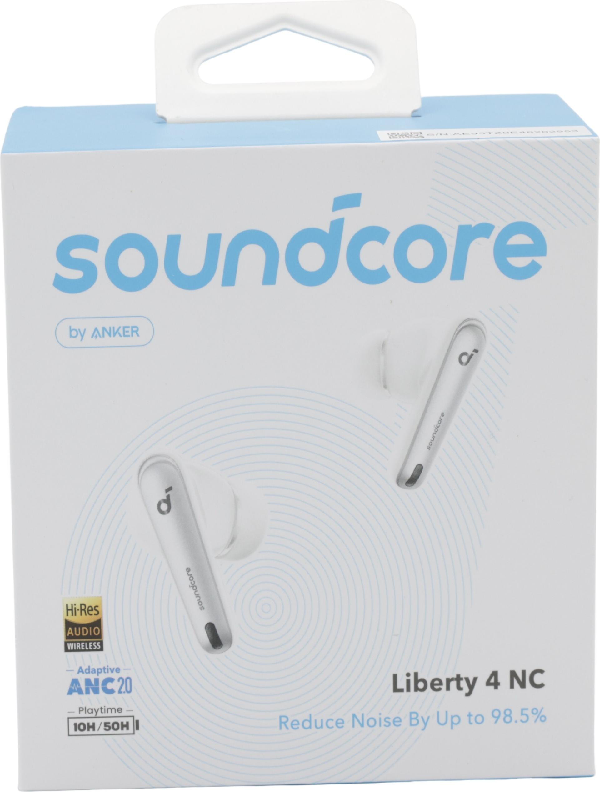 Anker Soundcore Liberty 4 NC True Wireless In-Ear Kopfhörer Klar Weiß