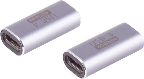 S/CONN maximum connectivity USB-C Verbinder, 4.0, 40Gbps, Metall (14-05038)