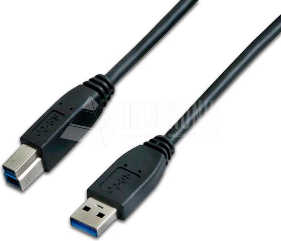 WIREWIN USB 3.0 Kabel, A-Stecker/B-Stecker, schwarz USB (USB 3.0 A-B MM 3.0 SW)