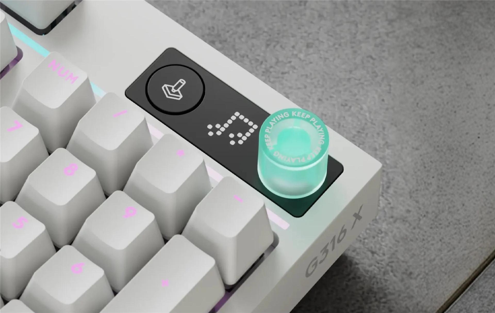 Logitech G Series G316 X 98 Mechanische Gaming-Tastatur QWERTZ LIGHTSYNC Weiß