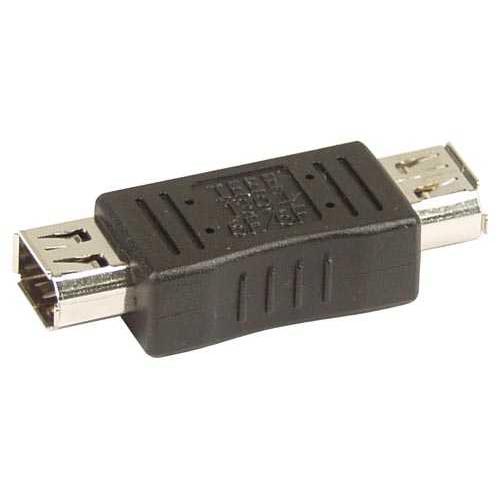 InLine FireWire Adapter 6-polig Buchse/Buchse Schwarz, Silber