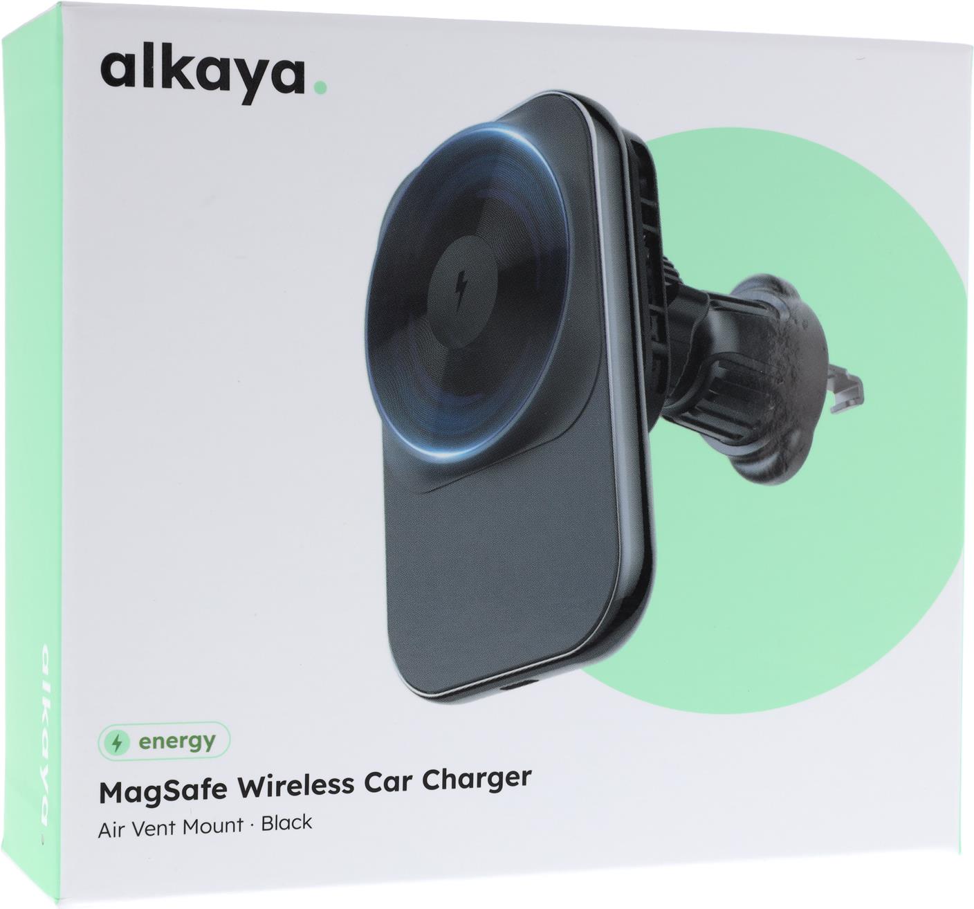 alkaya Breeze MagSafe Wireless KFZ Ladegerät schwarz (CR-50010)