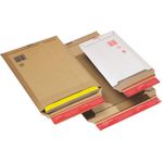 ColomPac Versandtasche, aus brauner Wellpappe, DIN A5 Innenmaße: (B)185 x (T)270 x (H)-50 mm - 20 Stück (CP 010.02)