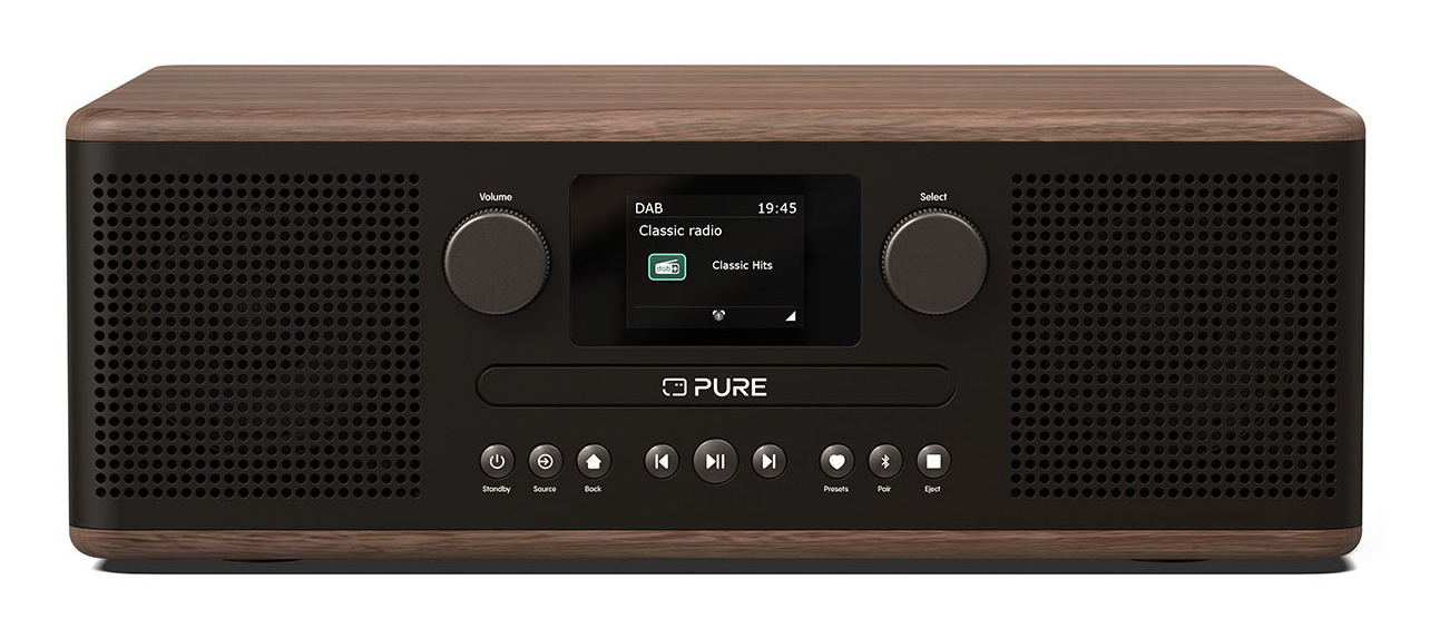 Pure Classic C-D6 Audiosystem 30 W Stereo Schwarz, Walnuss