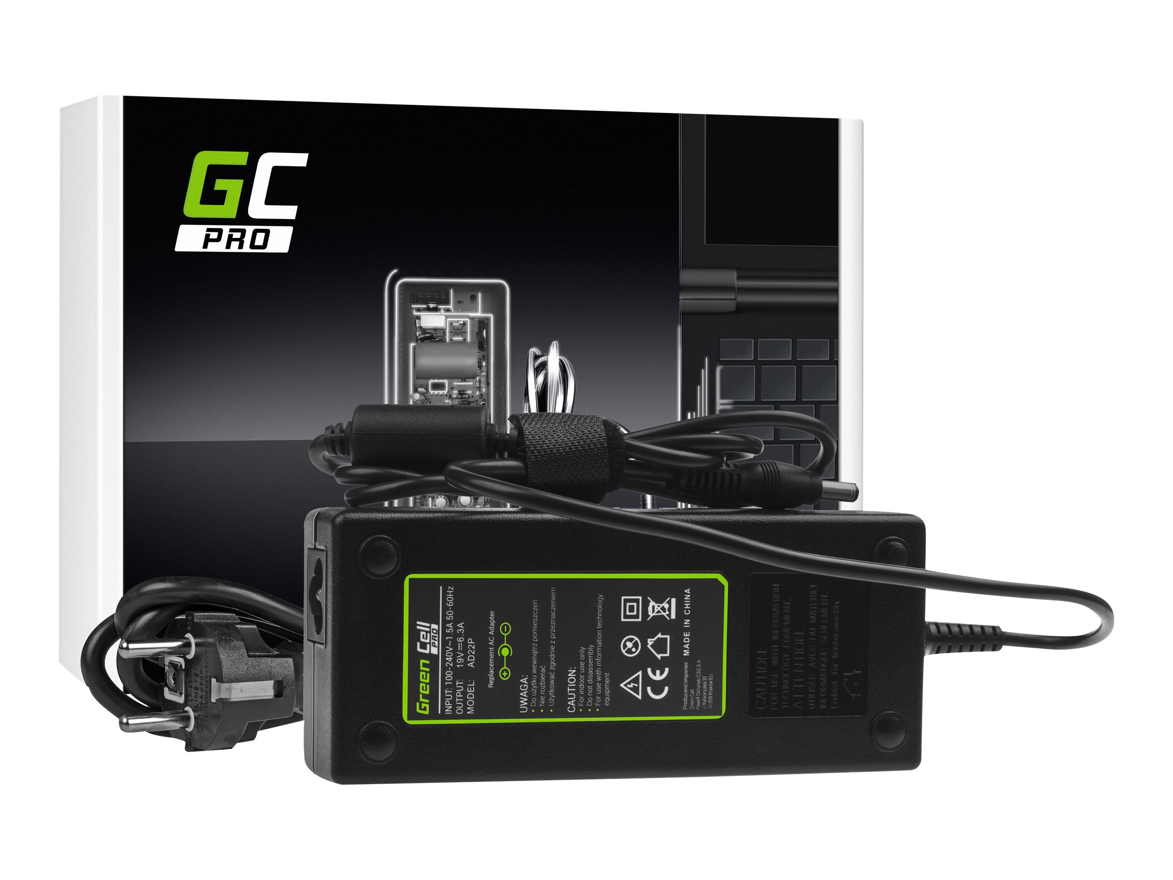 Green Cell PRO AD22P Netzteil 120 W Schwarz