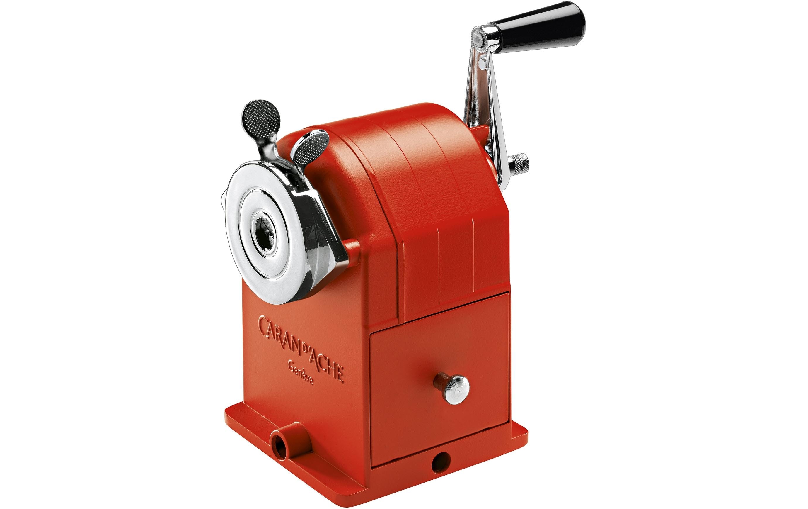 Caran d'Ache 455.270 Manueller Bleistiftspitzer Rot
