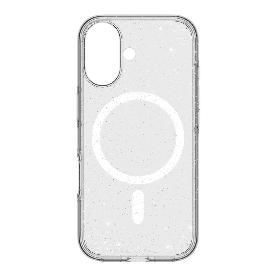 White Diamonds Cover Mag Glitter für Apple iPhone 17 6.3" Transparent