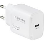 VOLTCRAFT UC-20W001 USB Ladegerät 20 W 1x USB-C® Fast Charge, USB PD 3.0 Weiß GaN (VC-17942085)