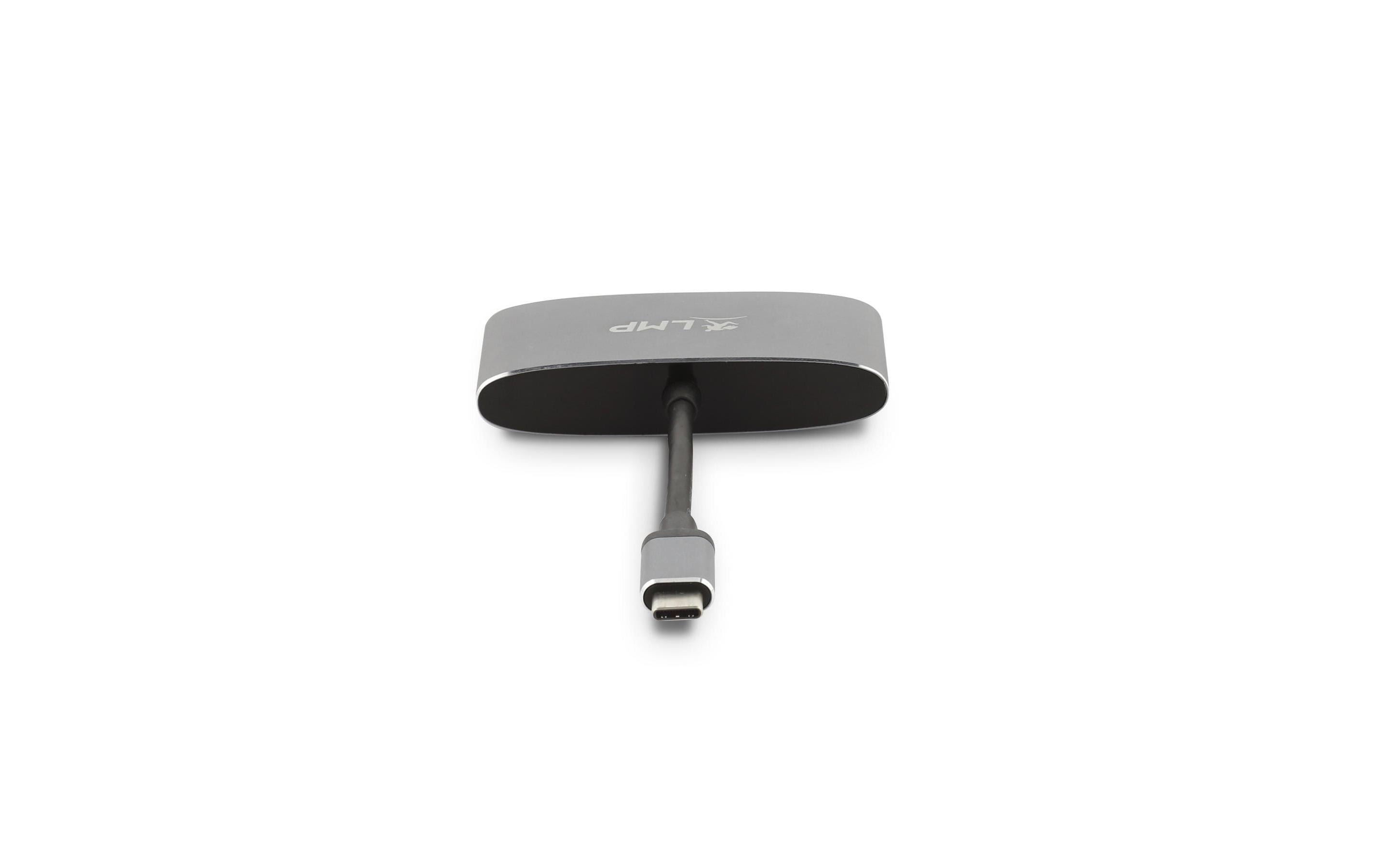 LMP USB-C Combo Multiadapter HDMI USB 3.0 USB-C Schwarz