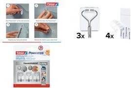 tesa Powerstrips Klebehaken für max. 0,5 kg, 3 St. (58620-00003-00)