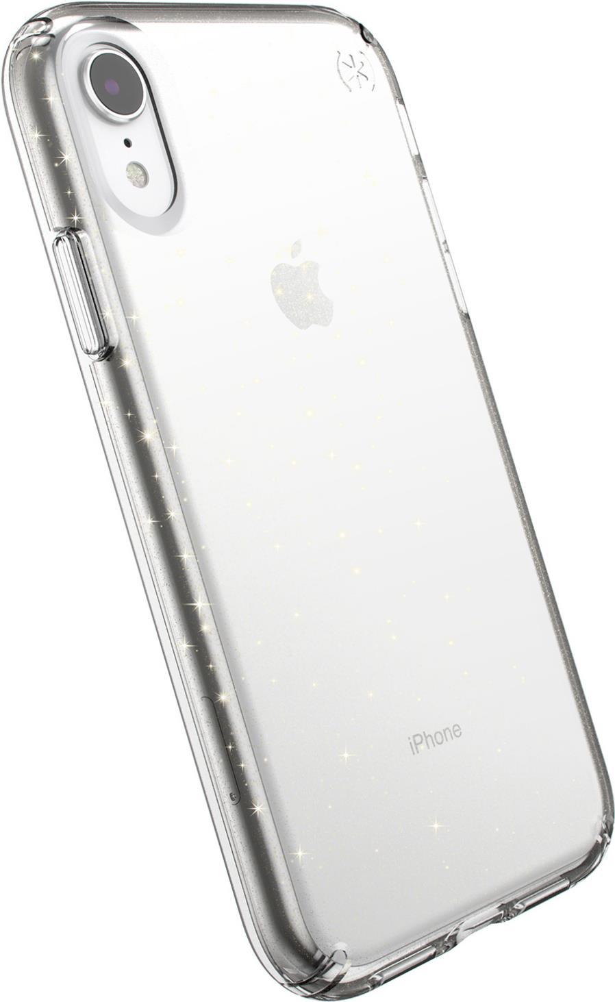 Speck Presidio Clear + Glitter iPhone XR Handy-Schutzhülle 15,5 cm (6.1" ) Cover Gold,Transparent (117068-5636)