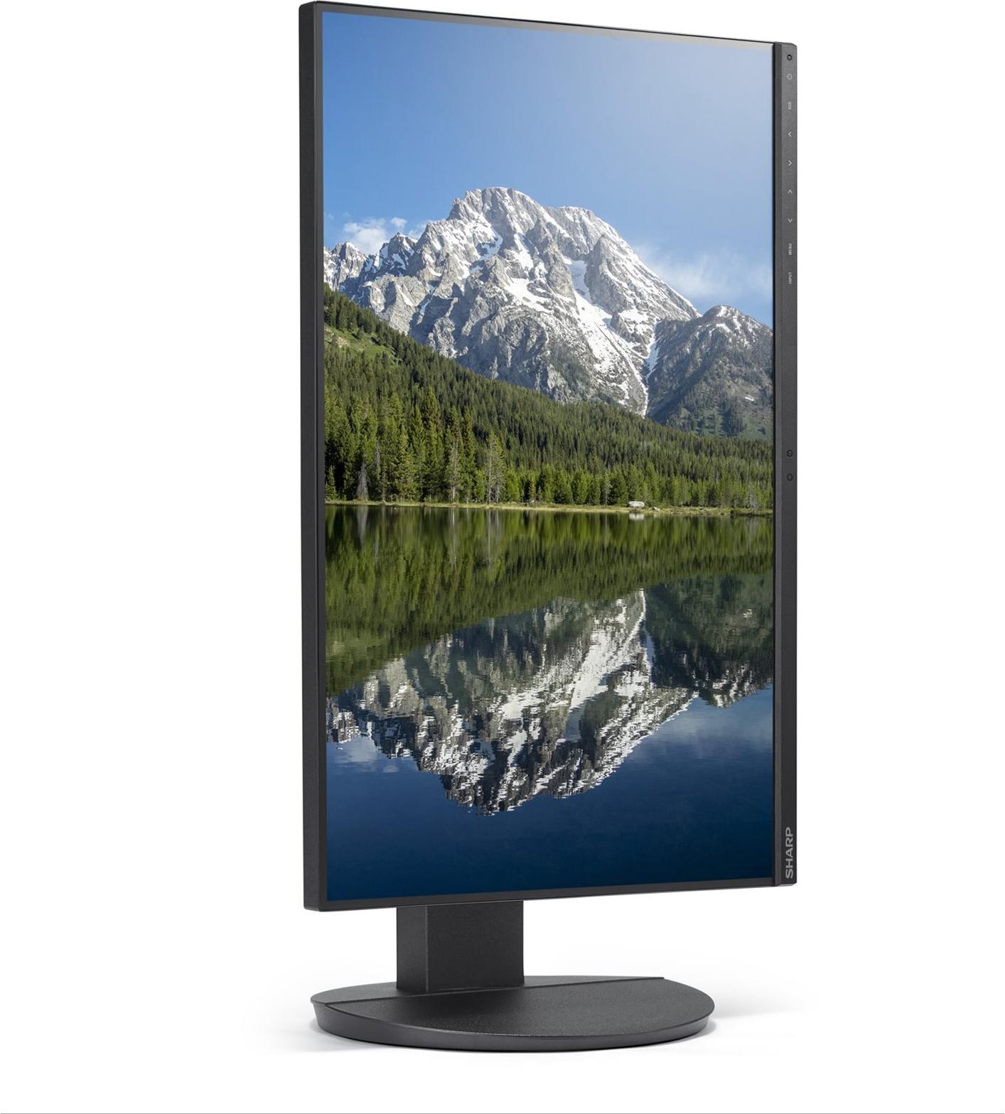 Sharp MultiSync EA242W 24" WUXGA IPS-Monitor 1920x1200 HDMI DP USB-C höhenverstellbar Schwarz