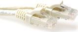 ACT Ivory 0.5 meter U/UTP CAT6 patch cable snagless with RJ45 connectors. Cat6 u/utp snagless iv 0.50m (IS8400)