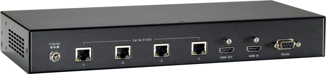 LevelOne HVE-9214T HDMI O.CAT.5 TRANSM. Einfache Plug-and-Play-Installation, Built-in EDID Hotplug Detection,EDID priority management of HDMI outputs,Reichweite bis zu 100m für HDMI(4k2k), IR und RS-232,Bi-Directional RS-232 pass through und IR Control (59093103)