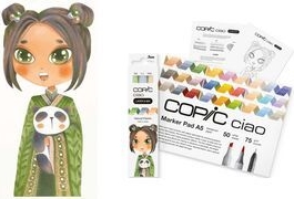 COPIC Ciao Natural Palette Starter Layoutmarker-Set farbsortiert 1,0 + 6,0 mm, 1 Set (220750209)