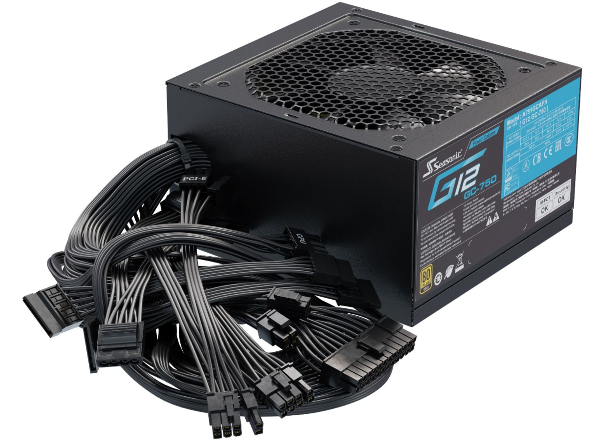 Seasonic G12 GC-750 750 W 80+ Gold Schwarz