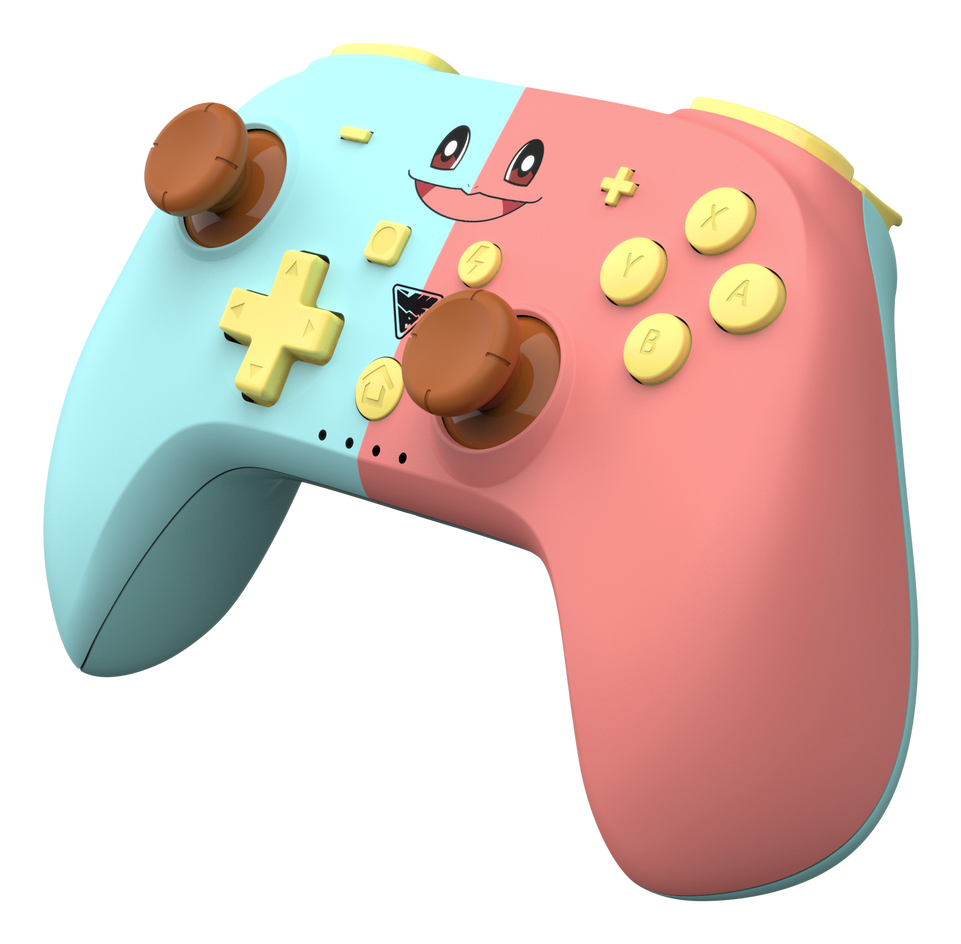 DragonShock PopTop Kabelloser Bluetooth Gamepad Nintendo Switch & PC Pink/Blau