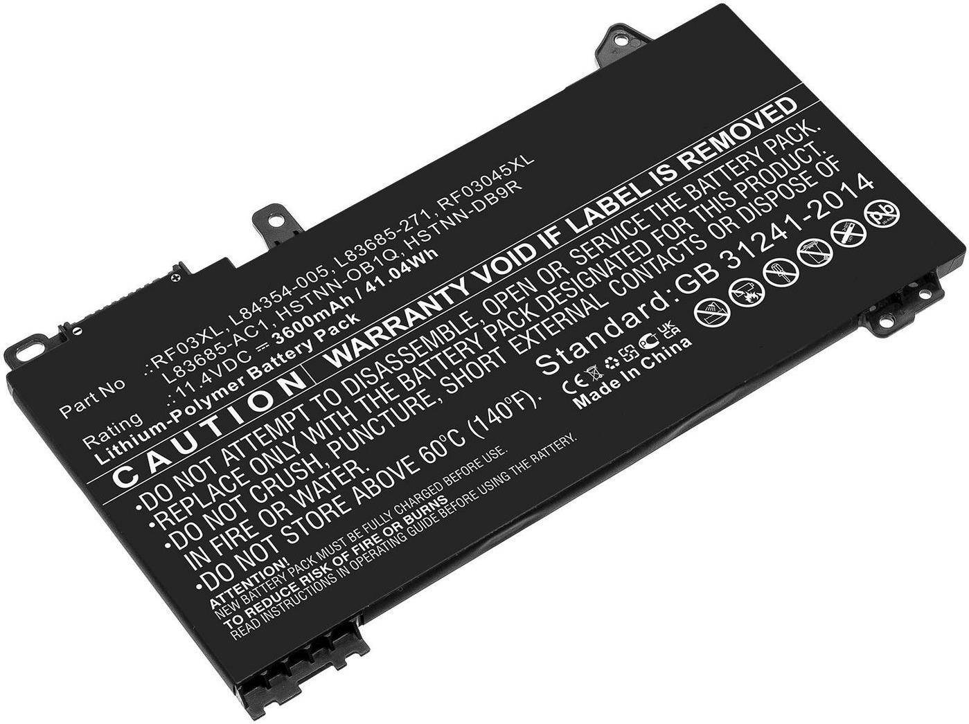 CoreParts Battery for HP Notebook (MBXHP-BA0308)