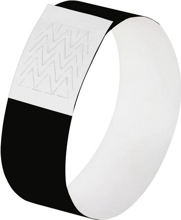 sigel Eventbänder "Super Soft", reißfest, schwarz aus besonders weichem Material, mit manipulationssicherem (EB215)