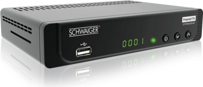 Schwaiger DVB-T2 Receiver DTR600HD Irdeto-Entschlüsselung, Deutscher DVB-T2 Standard (H.265), Aufnahmefunktion (DTR600HD)