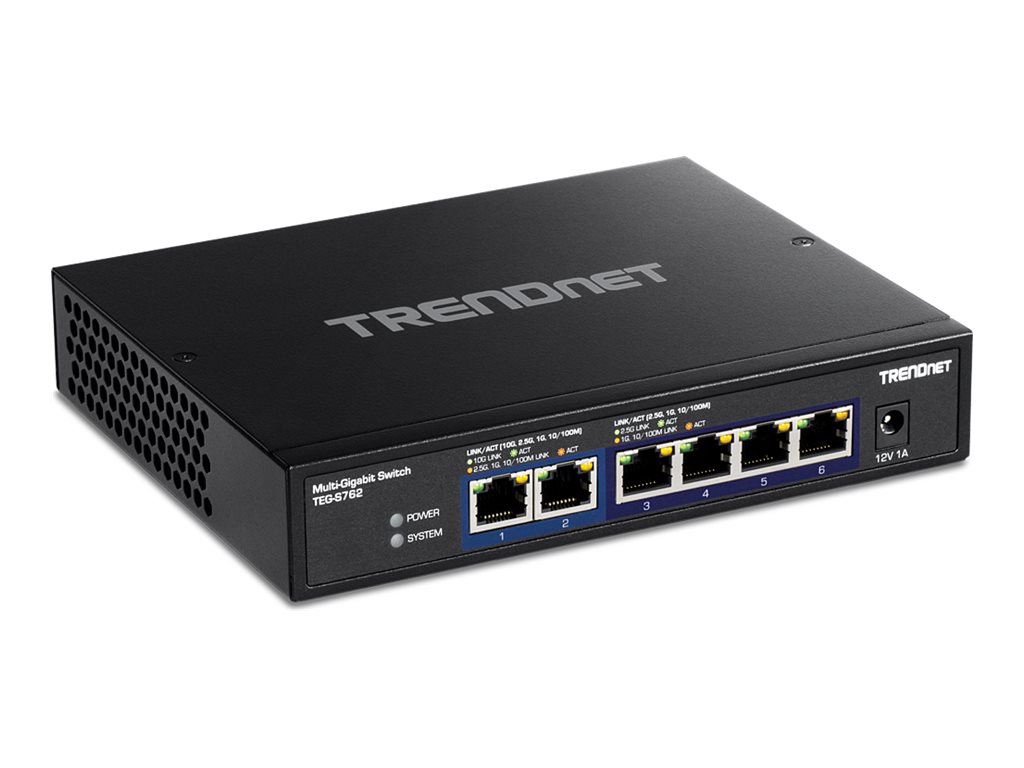 TRENDnet TEG-S762 6-Port 10G Switch Schwarz