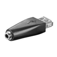 Wentronic Goobay USB 2.0 Hi-Speed Adapter - USB 2.0-Buchse (Typ A) > Klinke 3,5 mm-Buchse (3-Pin, Stereo) (93982)