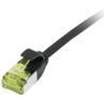 Patchkabel RJ45, CAT6A 500Mhz, 0,15m, schwarz, U/FTP, slimline rund d=3,8mm, TPE/LSZH(Superflex), AWG32, mitCat.7 Rohkabel, Synergy 21 (S217310V3)