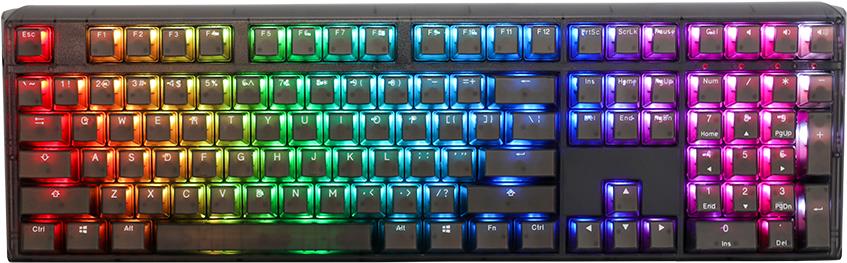 Ducky One 3 Aura Black Gaming Tastatur, RGB LED - MX-Blue (US) (DKON2108ST-CUSPDABAAAC1)