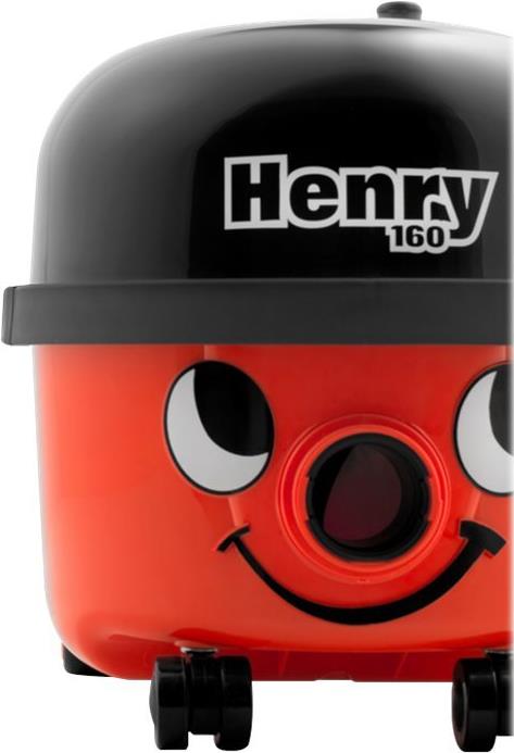 Numatic Henry HVR160 Staubsauger 620 W Schwarz, Rot