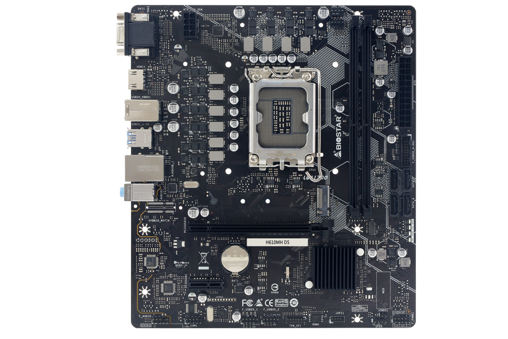 Biostar H610MH D5 LGA 1700 Intel H610 micro ATX DDR5 Schwarz