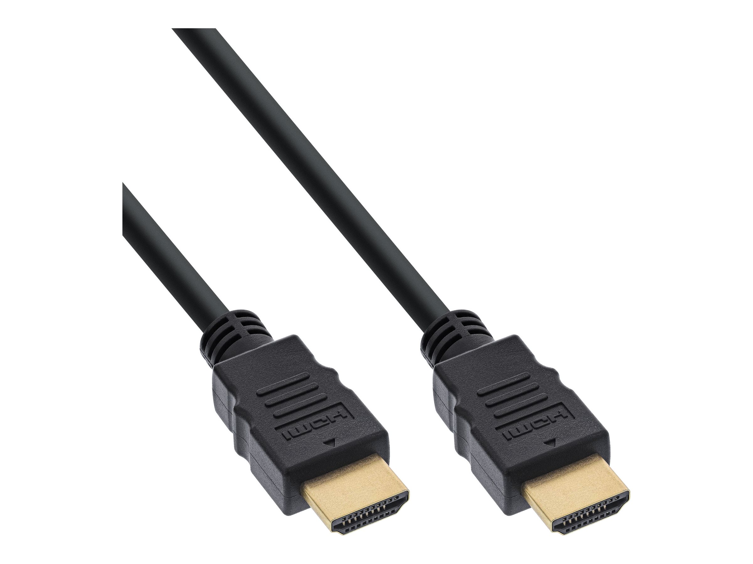 InLine HDMI-Kabel High Speed mit Ethernet, HDMI 2.0b, 4K@60Hz, 1,5 m, Schwarz