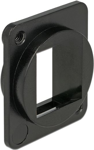 Delock Keystone Mounting 1 Port for D-type Ausgang Schwarz