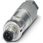 Phoenix 1411068. Stecker: M12, Produktfarbe: Silber, Material: Zink. Gewicht: 39 g, Außendurchmesser: 1,9 cm. Menge pro Packung: 1 Stück(e) (1411068)