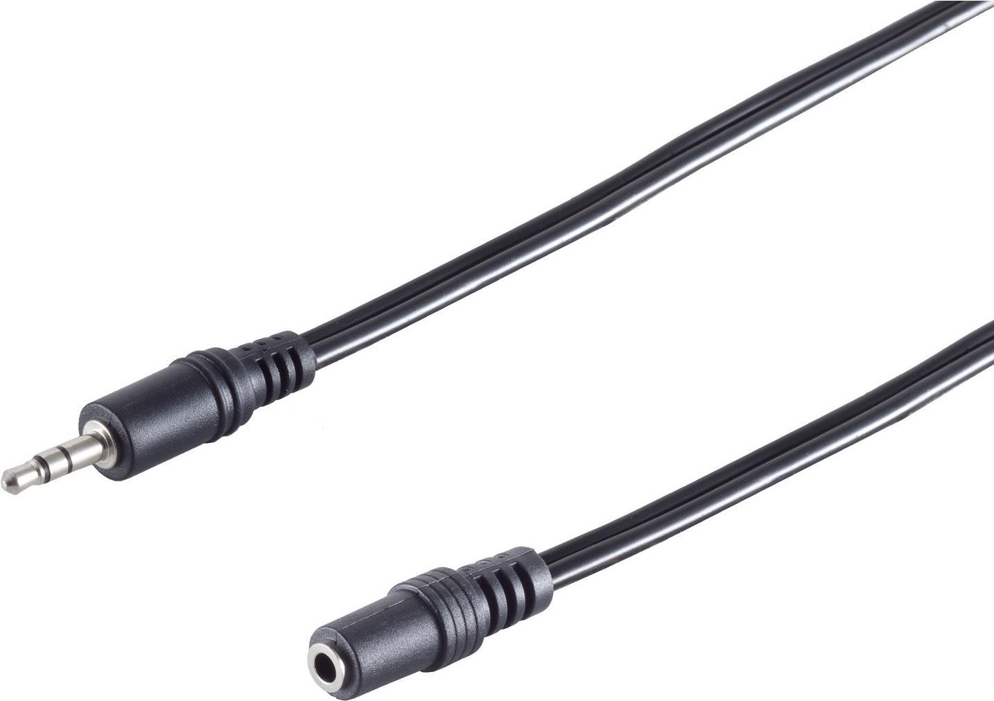 S/CONN maximum connectivity Klinken Kabel Verlängerung-Klinkenstecker 3,5mm Stereo auf Klinkenkupplung 3,5mm Stereo, 20,0m (30810)