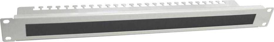 IT-BUDGET 19"-Kabeldurchführungsplatte mit Bürste und Zugentlastungsleisten (90ITBKDFPKL1HEG)