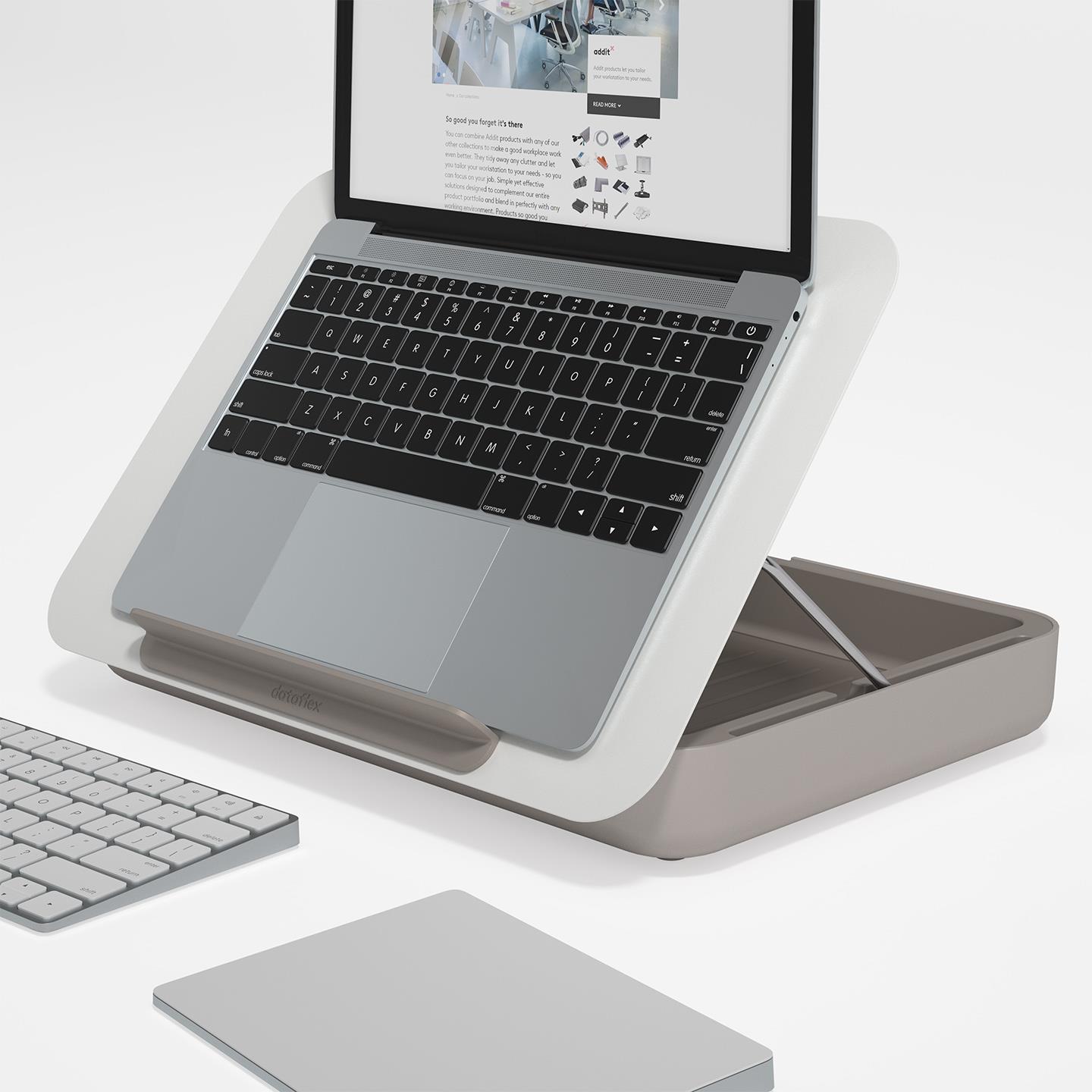 Dataflex Addit Bento 900 15" Notebook-Ständer Weiß