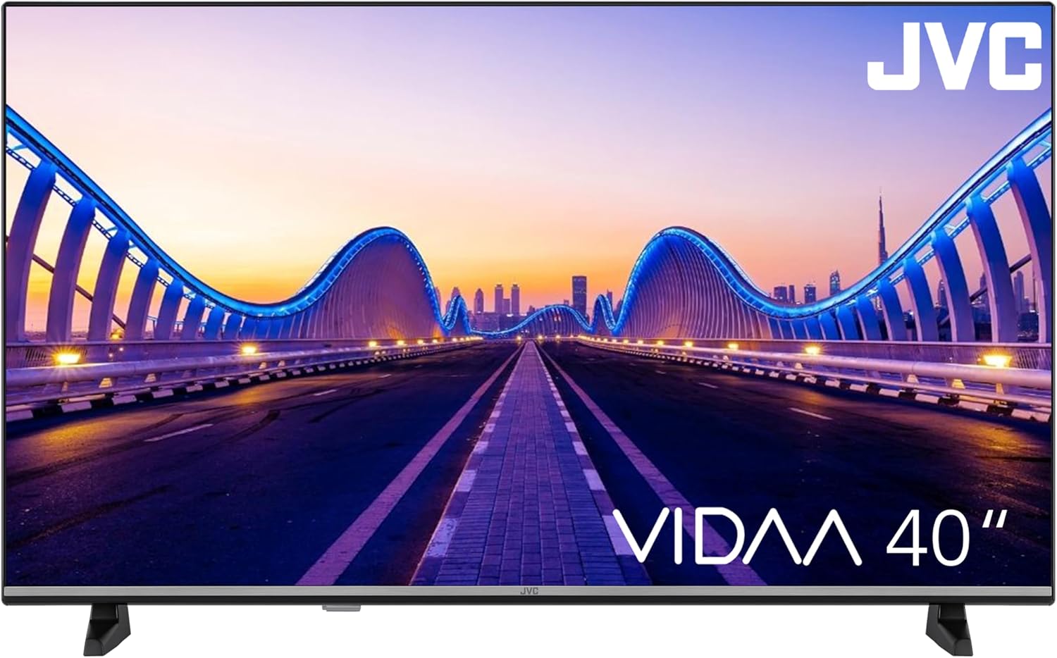 JVC Fernseher 40 Zoll Smart TV VIDAA LT-40VDF5455 Full HD Fernseher, HDR TV mit integriertem Triple-Tuner, LED TV schwarz [Energieklasse E] (LT-40VDF5455)