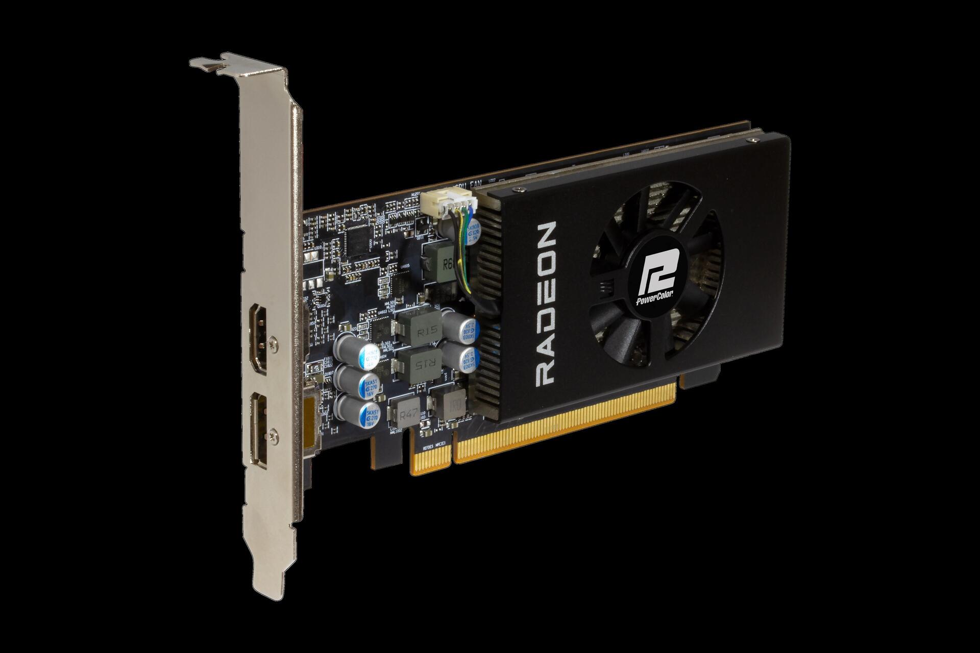 PowerColor AXRX 6400 LP 4GBD6-DH Grafikkarte AMD Radeon RX 6400 4 GB GDDR6 (AXRX 6400 LP 4GBD6-DH)