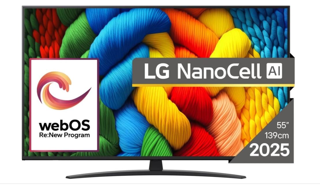 LG 55NANO81A3A NanoCell 55" 4K UHD Smart-TV WLAN webOS Schwarz