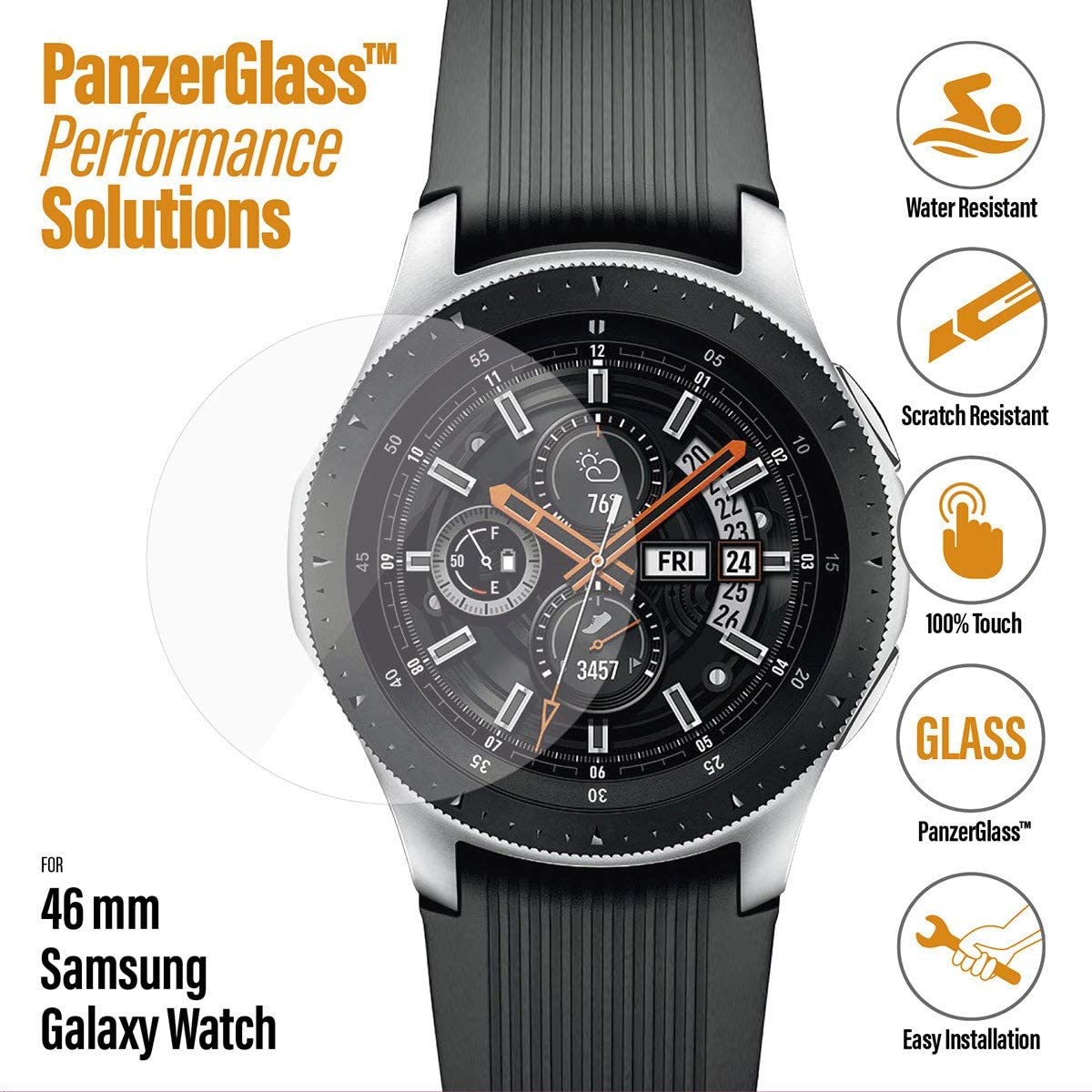 PanzerGlass ™ Samsung Galaxy Watch 46 mm | Displayschutzglas (7203)