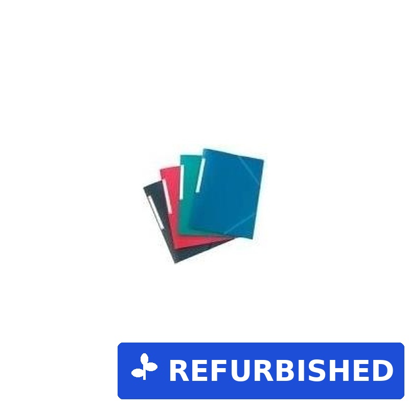 ELBA Eckspannermappe Memphis, DIN A3, aus PP, sortiert Stärke: 0,7 mm, mit 3 Einschlagklappen und Eckspannergummi, - 10 Stück (429529-20) (geöffnet)