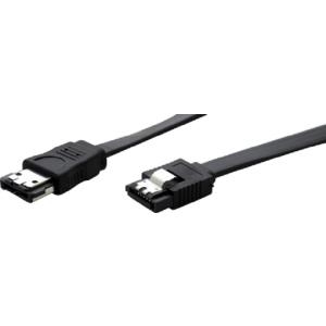 eSATA 300 High Quality Kabel, 7pol eSATA Stecker an 7pol eSATA Stecker, 1,0 m Hochwertiges, abgeschirmtes Datenkabel zur Verbindung von externen SATA Geräten mit dem PC (39901101)