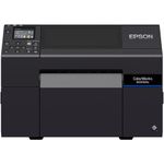 ColorWorks D6500 dye ink, Cutter, Disp., USB, Ethernet, schwarz Farb-Etikettendrucker, Tintenstrahl (mehrfarbig), Medienbreite (max): 216 mm, Druckbreite (max.): 203,2 mm, Rollendurchmesser (max.): 152,4mm, Geschwindigkeit (max.): 119 mm/Sek, Cutter, Display, Black Mark Sensor, USB, Ethernet, inkl.: Netzteil, Netzkabel (EU, UK), Tintenpatrone, Farbe: schwarz (C31CL91102)