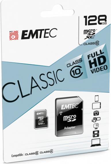 Emtec mSD 128GB Class10 Classic (ECMSDM128GXC10CG)