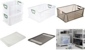 keeeper Aufbewahrungsbox "luis", 45 Liter, transparent Euro-Box, Softgriffe in nordic-green, stapelbar, robust, - 1 Stück (10067001000NN)